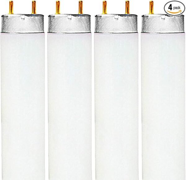 LUXRITE F32T8/841 T8 Fluorescent Tube Light Bulb, 32W, 48 Inch, 4100K Cool White, 2800 Lumens, G13 Bi-Pin Base, (T8 Only, Not Compatible with T12 or LED Fixtures) - LR20732, 4-Pack