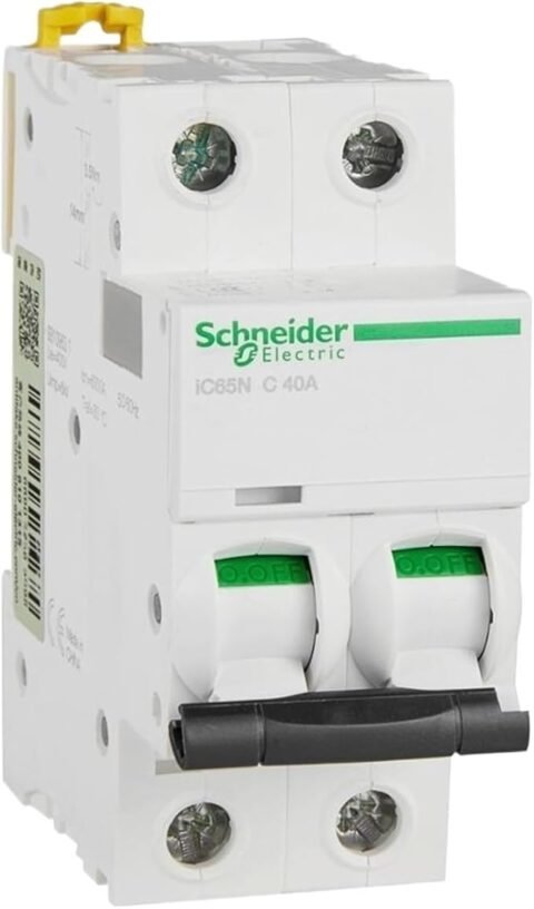 Original Export IC65N Distribution Protection Small Circuit Breaker C Curve 2P 40A 400V 50 / 60Hz A9F18240 DIN Rail Installation
