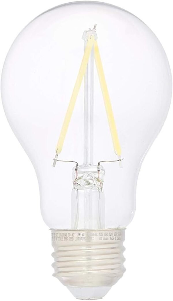 Amazon Basics A19 LED Light Bulbs 40 Watt Equivalent, Daylight White(5000K), Energy Efficient 3.5W, Non-Dimmable, 10,000 Hour Lifetime, 6 Count (Pack of 1) - Image 3