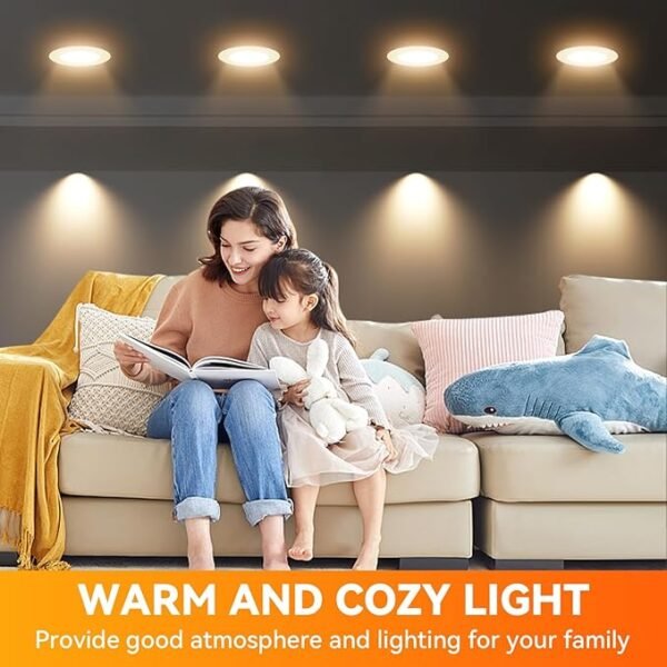 TJOY 12 Pack BR30 Led Bulb 65W Equivalent, Dimmable Flood Light Bulbs Indoor, E26 Base, 3000K Warm White, 9W, 800 LM, Recessed Lighting Bulbs for Ceiling, Recessed Can, Living Room and Kitchen - Image 6