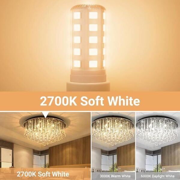TJOY G9 LED Bulb 4W, 2700K Soft Warm White 6 Pack, Equivalent 40 Watt T4 G9 Halogen Replacement, G 9 Bi-pin Base Light Bulbs for Chandelier, 120V 450 LM 360 Beam Angle for Home Lighting, Non-dimmable - Image 5