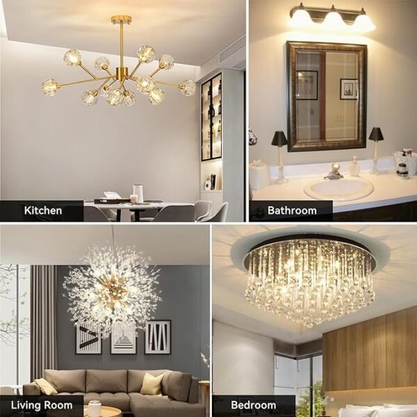 TJOY 12 Pack G9 LED Bulb 4W Equivalent 40 Watt, Replacement G9 Halogen Light Bulb, 3000K Soft Warm White, T4 Bi-pin Base, Small G 9 Socket for Chandelier, 120V, 450 Lumen, Non-dimmable - Image 5