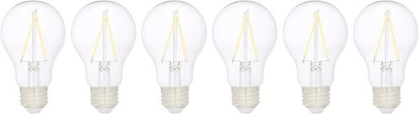 Amazon Basics A19 LED Light Bulbs 40 Watt Equivalent, Daylight White(5000K), Energy Efficient 3.5W, Non-Dimmable, 10,000 Hour Lifetime, 6 Count (Pack of 1) - Image 2