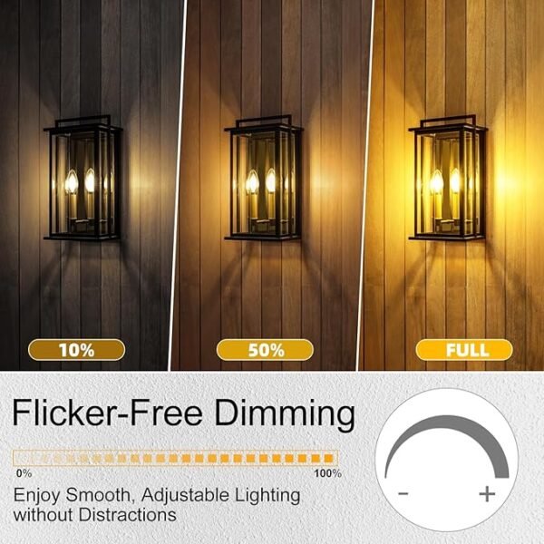 E12 Candelabra Bulb 40 watt Equivalent, E12 LED Bulb Dimmable Chandelier Light Bulbs, B10 Candle Light Bulbs 2700K Soft White, 90+CRI, 400LM, Cear Glass, 12 Pack - Image 4