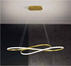 Modern Aluminum Dining Room Pendant Light with Black Gold Chrome Color