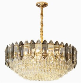 Modern Residential Crystal Chandeliers Lighting Gold Creative Hotel Crystal LED Chandelier Luxury Pendant Light