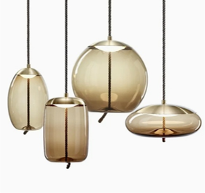 Glass Chandelier Pendant Light Modern Chandelier