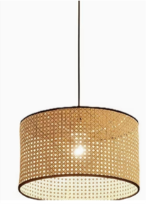 Elegant Rattan Chandelier OEM Minimalist Handcraft Wicker Home Decoration Pendant Light